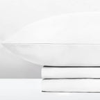 Σετ Σεντόνια με Λάστιχο Cannon Stonewashed 160X200+35 White